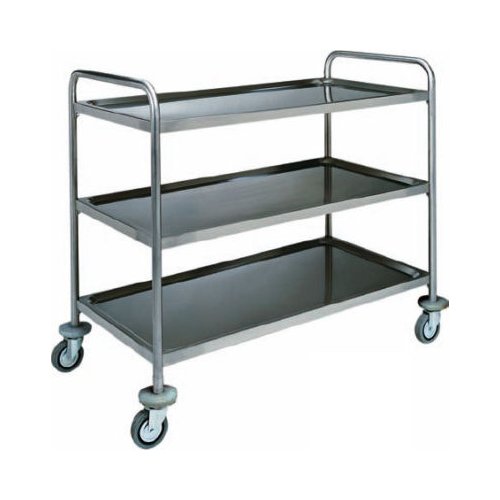 Carrello servizio 3 piani albergo inox 100 kg cm 128x70x104 RS9469
