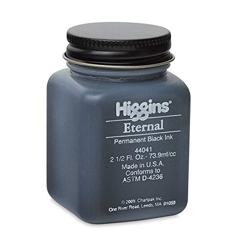 Higgins Black Eternal Ink, 2.5 Oz Bottle (44041) #TOP1