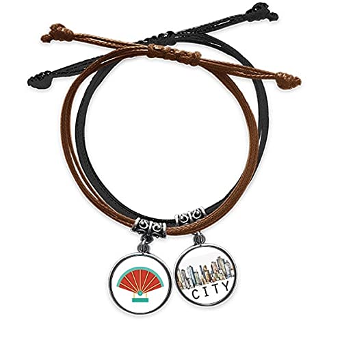Bracelet cuir Sidi et corde tressée style chinois chic