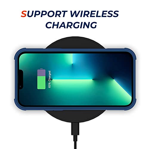 Maxcury Protective Marble Case For Iphone 13, For Apple Phone 13 Case For Women & Men, Shockproof Drop Protection Hard Cover For Apple Iphone 13 Phone In 6.1 Inch 2021 Released (Blue) #TOP6