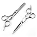 Produktbild TToplife Haarschere Set, 2 Extra Scharfe Haarschneideschere japanischem Edelstahl, Licht Friseurscheren mit Einseitiger Mikroverzahnung, Perfekter Profi Effilierschere für Damen, Herren und Kinder
