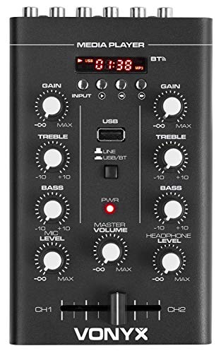 Vonyx STM500BT 2-kanaals mixer met Bluetooth en mp3 speler - Image 3