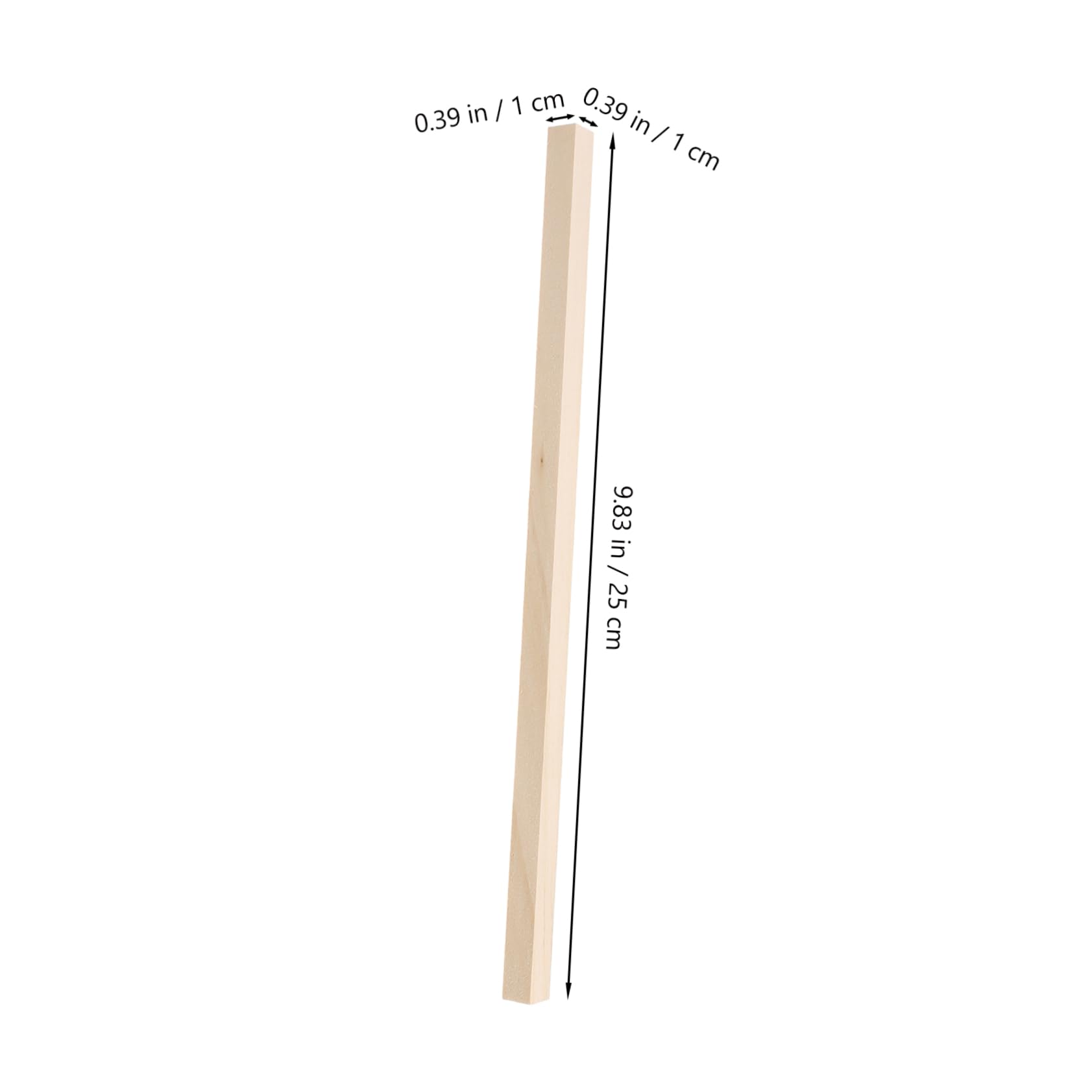 Anneome Selbstgemacht Holzstäbe aus Unbehandeltem Holz mit Glatter Oberfläche und Flexibler Struktur 60 Stück für Kreative Selbstgemacht Projekte und Modellbau