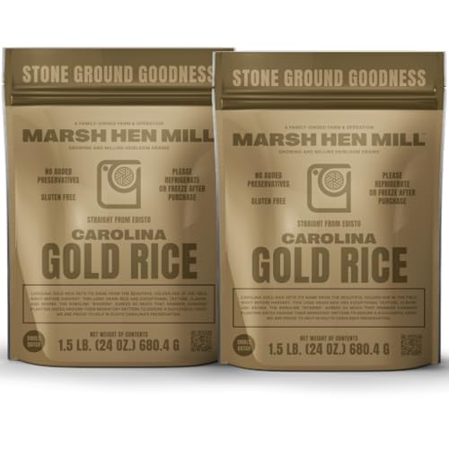 Marsh Hen Mill Carolina Gold Rice | Premium Long Grain White Rice with Exceptional Aroma, Nutty...