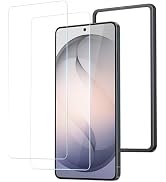 NIMASO ガラスフィルム Galaxy S26用 保護フィルム 強化カラス 耐衝撃 高透過率 指紋防止 貼りやすい ガイド枠付き ギャラクシーS26対応(6.3インチ) 2枚セットDSP26...