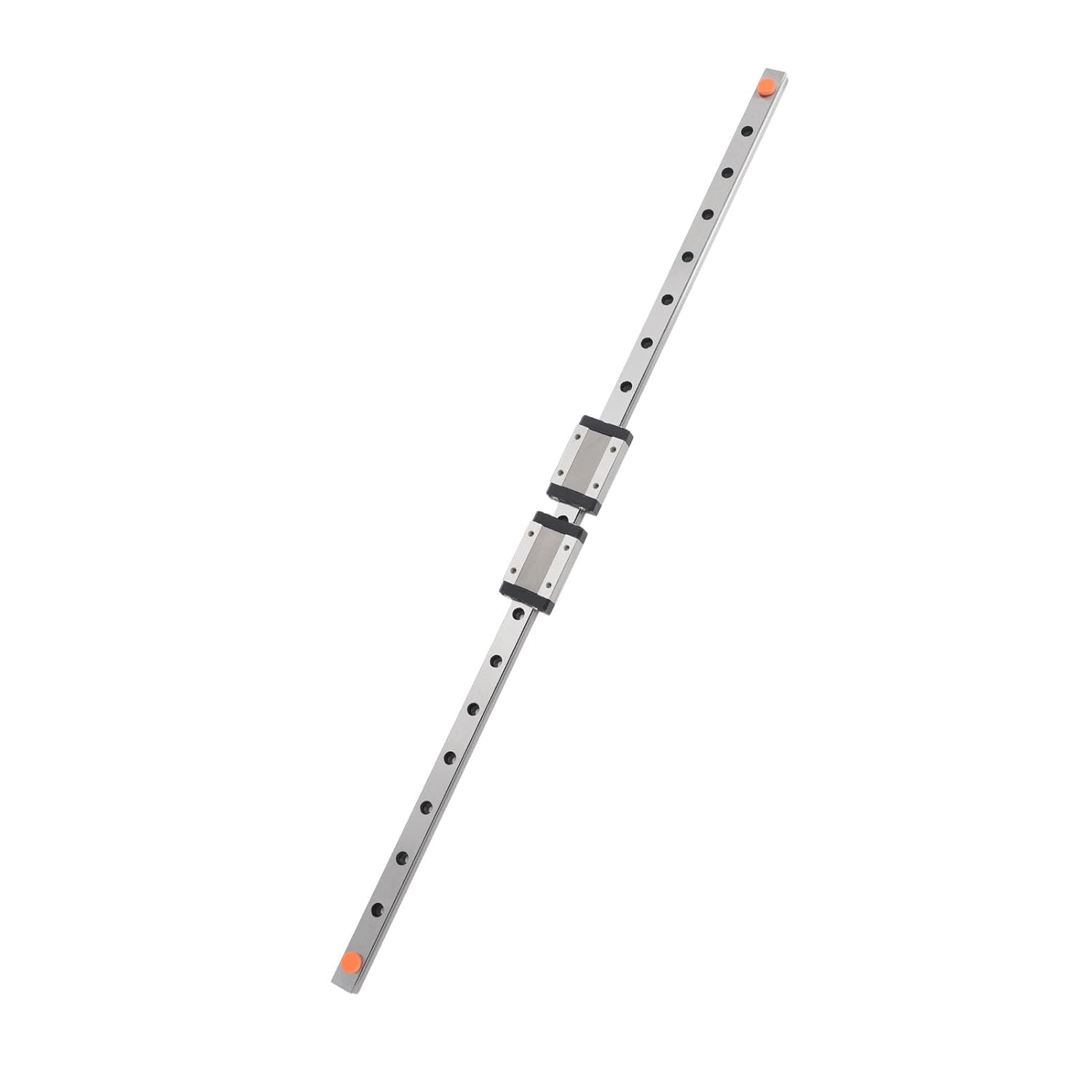 WALFRONT Linear Rail Slider Block 12mm Bearing Steel Compact Design with 600mm Slide Rail for 3D Printer CNC Machine Engraver