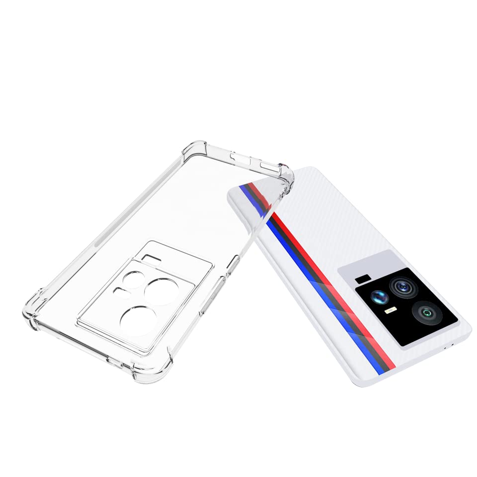 Image of Bumper || Transparent || Edge to Edge Protection Back case Cover for iQOO 11 5G - Transparent