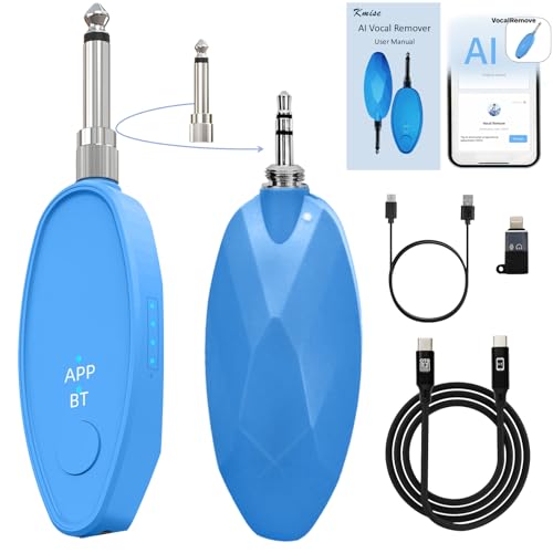 Image of Kmise Multi Function Vocal Remover, Wireless Connectivity, Extract Instrumentals from Songs, Karaoke, Music Editing, Portable Vocal Processor with USB Charging & OTG Recording Cable