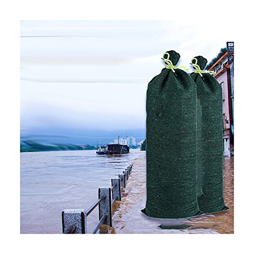 Barrière anti-inondation en toile épaisse verte de 25 x 150 cm