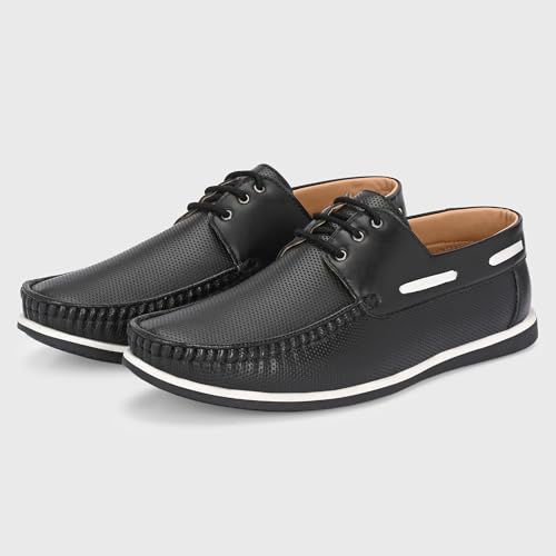 Image of Centrino Office Formal Shoes for Men | Shoes for Man Stylish | Lace-Up Design | Cushioned Insole | Lightweight Comfortable Leather Shoes | Mens Formal Shoes for Business Professional & Daily Office Wear (7630)