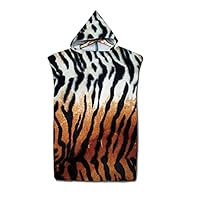 Hiser Adulte Serviette Poncho De Surf À Capuchon Poncho De Bain Exotique Animal Imprimé Plage Serviette à Changement Microfibre Peignoir Serviettes De Natation Poncho (75x110cm,Girafe Mandala