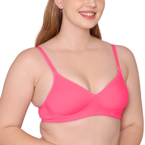 Image of Tweens - Medium Padded Cotton Rich Bra - Full Coverage, Seamless, Multiway Straps, Wirefree Everyday T-Shirt Bra (Pack of 2)