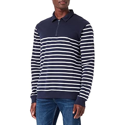 Jersey Regatta Taron a rayas azul marino/blanco, para hombre talla L Cover