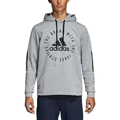 adidas Athletics Sport ID Pullover Hoodie - Men's DT9926 Size L Grey