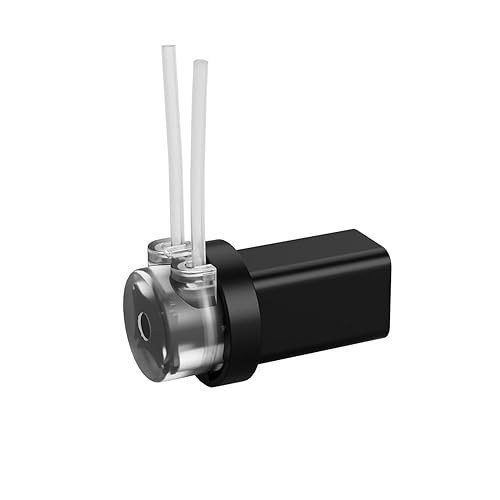 Kamoer KMPP6 0.1 fl ozmin Bomba peristáltica de bajo caudal mini 3.7V DC Motor con 116 recto a través del conector de la pagoda