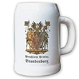 Design/Druck aus Deutschland Krug/Bierkrug 0,5l - Preußische Provinz Brandenburg Weimarer Landeswappen#9476