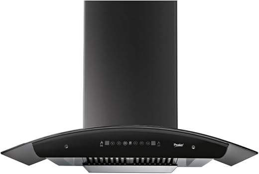 Prestige Oscar 600 IOT Enabled KitchenHood chimney with Installation Kit(Baffle Filter, Powerful Suction 1000m3/hr, Safesense Technology, Auto…