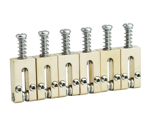 Selles de chevalet à rouleau en laiton pour restaurer une guitare vintage ST