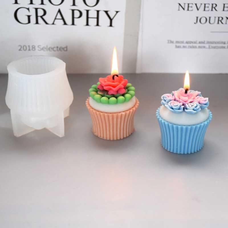 Miniatura 3 de Tone Fun Mafen - Moldes de silicona con forma de flor para hacer velas, resina, velas de aromaterapia, jabón de cera hecho a mano, decoración del