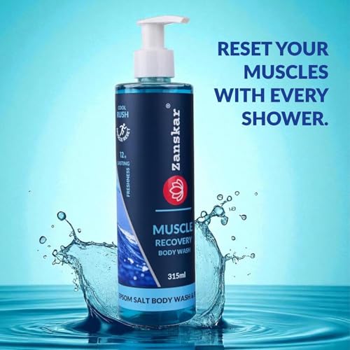 Image of Epsom Body Wash (315 ml) for Workout Recovery | Active Lifestyle Shower Gel | Sore Muscles & Fatigue Relief | Salicylic Acid + Niacinamide + Amino Acids | Suitable for all Skin Types (Pack of 2)