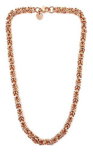 Collier byzantin rond doublé 6mm 55cm : la chaîne solide qui ne casse pas