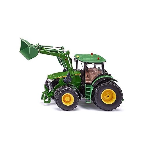 SIKU 6792 John Deere 7310R Reproductor de música portátil con carga frontal y control por Bluetooth, color verde (6792), color/modelo surtido