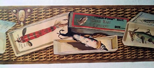 Fishing Lure Fisherman Wallpaper Border - Brown - 83062230 #TOP4