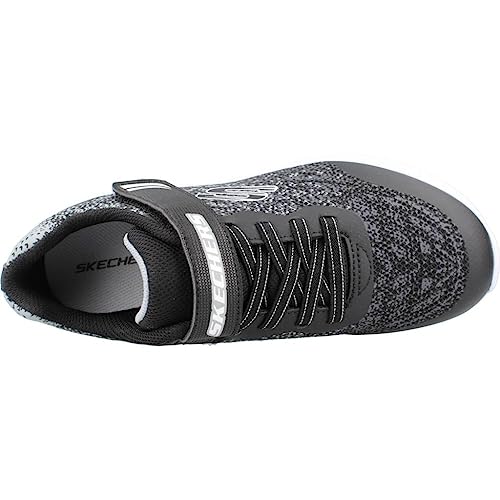 Skechers Kids MICROSPEC II Sneaker, Black/Grey, 12.5 Little Kid - image 7