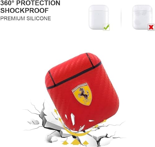 Ferrari FESA3CARE Case for AirPods 3 Red On Track PU Carbon - Image 3
