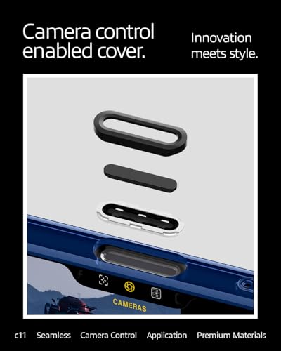 Image of Spigen Ultra Hybrid T MagFit Back Cover Case for iPhone 16 Pro, c11 Collection, MagSafe Compatible, Camera Control Covered, 3D Effect with Hexa-Layer Print - PC+TPU | Le Mans