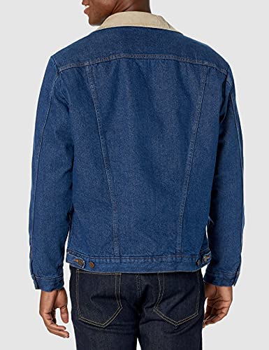 Image of Wrangler Men's Pre-Washed Blanket Lined Denim Jacket