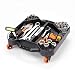 HORUSDY Car Creeper Tool Tray, Garage Tools, Magnetic LED Rotating Work Light, Professional Automotive Creeper