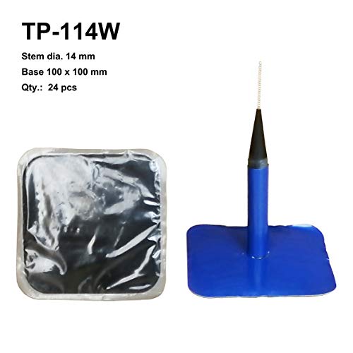 Zerint TP-114W Combination Repair Unit, Tire Repair Patch Plug 9/16 x 4 Wrapped stem 24 pcs