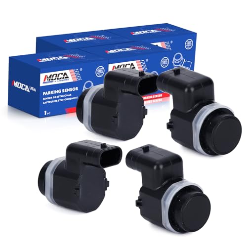 MOCA 4PCS Parking Assist Sensor Compatible with 2007-2013 for BMW X5 3.0L Rear, 2010-2013 X5 4.4L Rear, 2008-2014 X6 3.0L 4.4L Front Outer Rear Inner, 2007-2010 X3 2.5L 3.0L Front