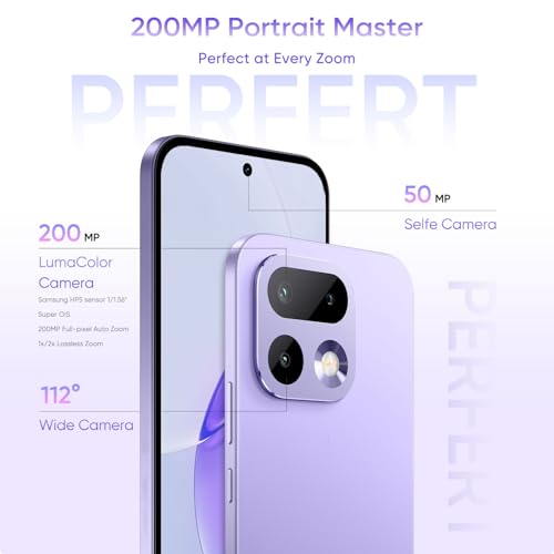 Image of realme 16 Pro 5G Smartphone 8+256GB Orchid Purple, 144Hz AMOLED Display, 7000mAh Battery, 80W SuperVOOC, 200MP Primary Camera 50MP Front Camera, MediaTek 7300-Max Processor, IP69