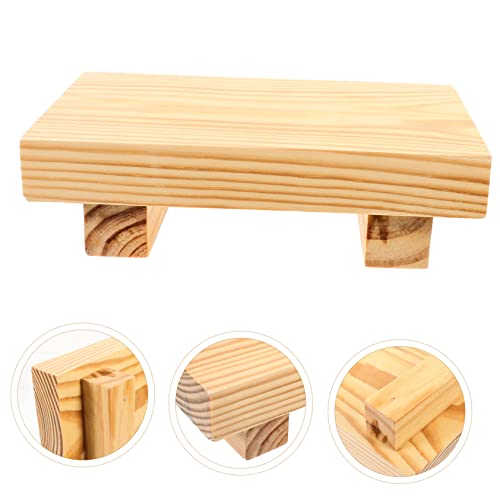 Bandeja práctica para sushi de bambú y polimérico portátil miniatura 7