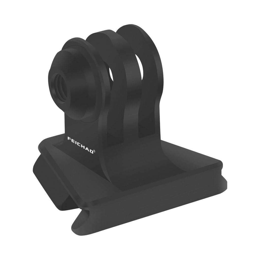 FEICHAO Universal Quick Release Plate Clamp Mount Compatible with Go·Pro 13 Action Camera Tripod DSLR Gimbal Accessories (V-Type with 3-Card Slot)