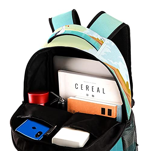 Mochila para evitar dolor de espalda infantil con correas adaptables y espacio de bebidas 4