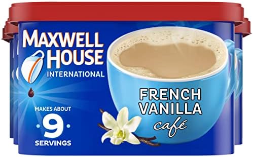 Maxwell House International French Vanilla Café-Style Instant Coffee Beverage Mix, 4 ct. Pack, 8.4 oz. Canisters
