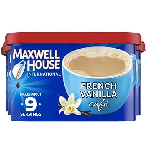 Maxwell House International French Vanilla Café-Style Instant Coffee Beverage Mix,