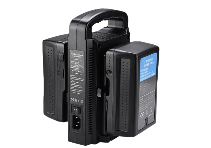 BP-2CH V-Mount Battery Charger, 2-Channel, Professional Camera Battery Charging Station, Black-picture-10