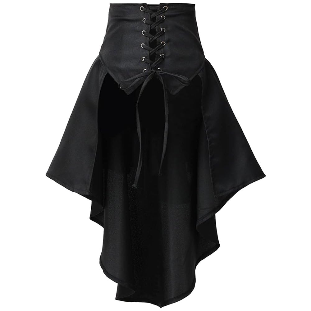 Jupe renaissance victorienne aux finitions drapées pour tenues thématiques