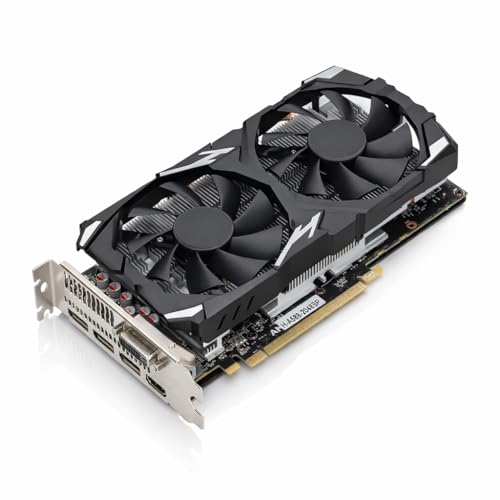 Plyisty RX580 8 GB GDDR5-Grafikkarte 256-Bit-Gaming-Grafikkarte PC-Gaming-Grafikkarte mit PCI Express 3.0 HDMI DP DVI für 10 11 Vista für Linux (RX580 8GB GDDR5 256BIT)