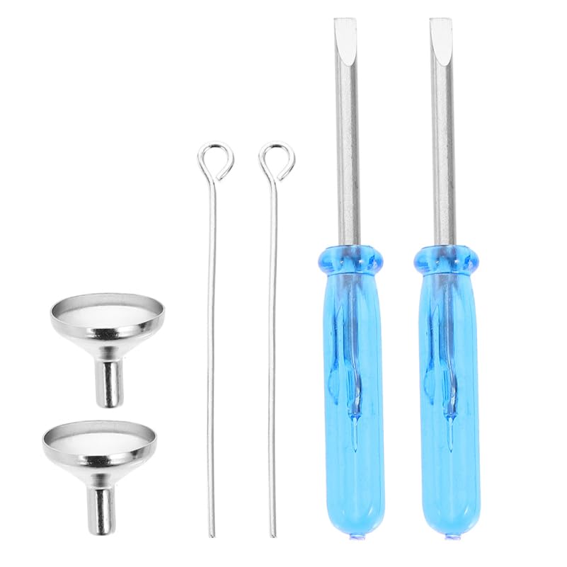 Happyyami Stainless Steel Mini Urn Funnel Set including Screwdriver Compact Ashes Filling Kit for Cremation Jewelry and Keepsake Pendants