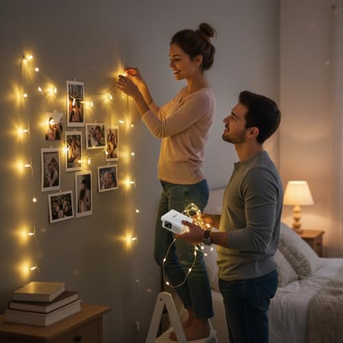 Image of LED String Light - 3 Meter Warm White Copper Wire Fairy, Wine Bottle Cork, LED Cake Lights Battery Operated, Waterproof Decorative Lights for Home