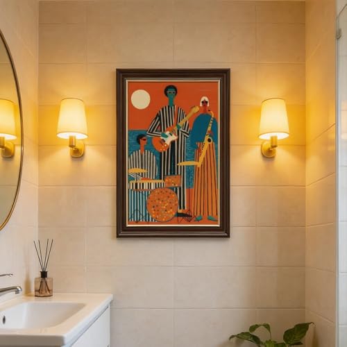 Poster musique médiévale africaine idée cadeau originale toile