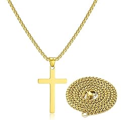 Gold:Cross Pendant 0.7'' * 1.2''