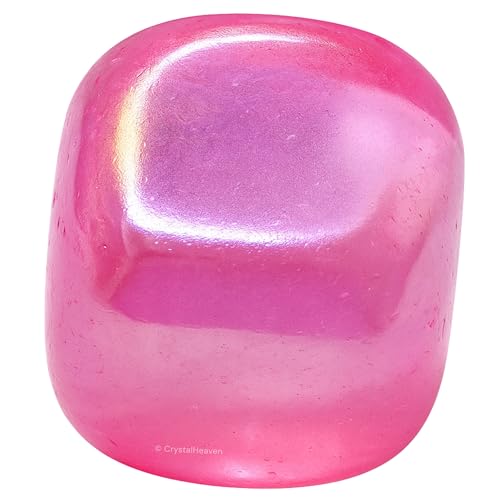 Image of Certified Rose Aura Quartz Crystal Healing Tumbled Stone, Natural Polished Crystals for DIY Crafts, Manifestation, Meditation, Pooja Feng Shui and Reiki Healing (30 Grams)