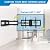PERLESMITH Long Arm TV Wall Mount for 42-90 inch TVs, Full Motion TV Mount with 42.72 inch Extension Articulating Arm Swivel and Tilt, Max VESA 800x400mm, Holds up to 150 lbs, 16”,18”, 24” Studs