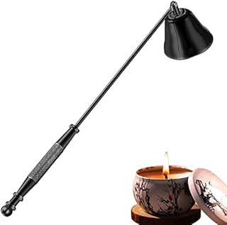 Esteopt Candle Snuffers for Candles, Candle Snuffer Made of Stainless Steel, Candle Snuffer with Long Handle and Gift Box Packaging Suitable for Gifts (Black)